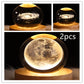 LED Night Light Galaxy Crystal Ball Table Lamp 3D Planet Moon Lamp Bedroom Home Decor