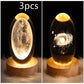 LED Night Light Galaxy Crystal Ball Table Lamp 3D Planet Moon Lamp Bedroom Home Decor