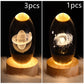 LED Night Light Galaxy Crystal Ball Table Lamp 3D Planet Moon Lamp Bedroom Home Decor