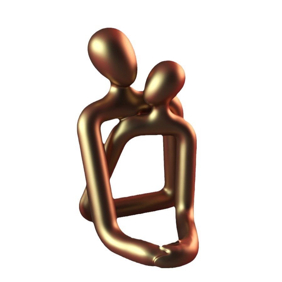 Heartwarming Loving Couple Resin Statue - A Timeless Modern Home Decor