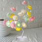 Rose Flower Lamp USB Battery Operated LED Table Lamp Bedroom Decoration Lights Home Decor