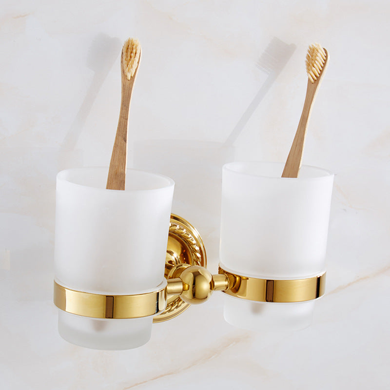 European-style Golden Towel Rack Bath Towel Rack Copper