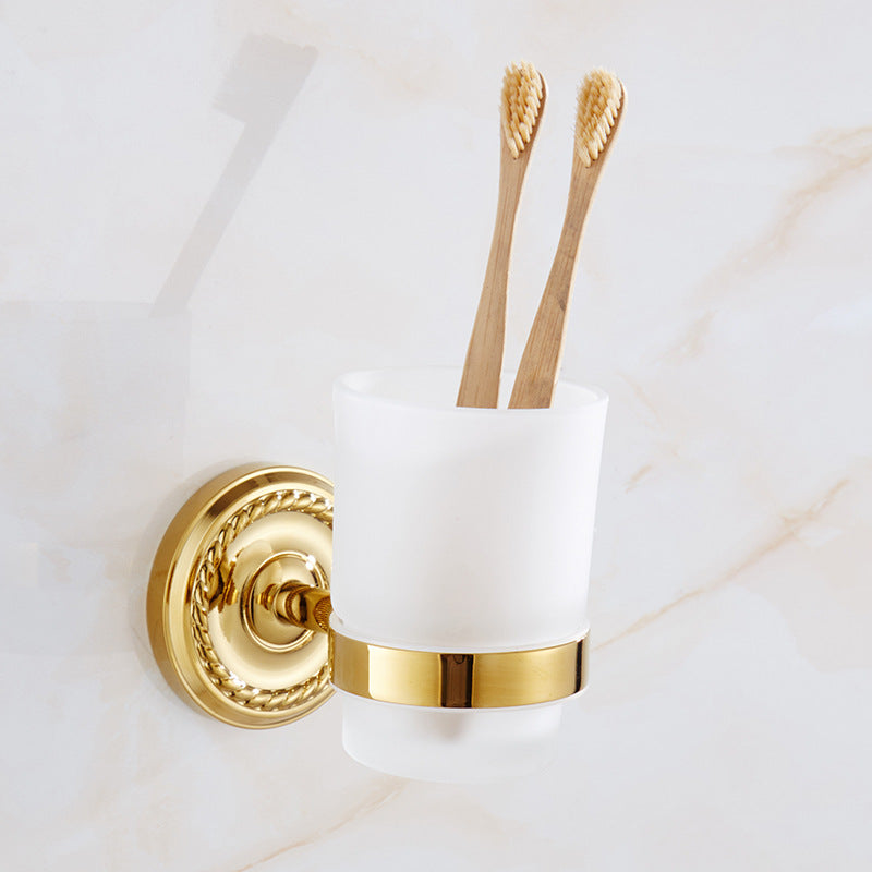 European-style Golden Towel Rack Bath Towel Rack Copper