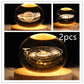 LED Night Light Galaxy Crystal Ball Table Lamp 3D Planet Moon Lamp Bedroom Home Decor