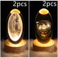 LED Night Light Galaxy Crystal Ball Table Lamp 3D Planet Moon Lamp Bedroom Home Decor