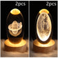 LED Night Light Galaxy Crystal Ball Table Lamp 3D Planet Moon Lamp Bedroom Home Decor