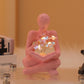 Silence Is The Golden Thinker Small Night Lamp Bouquet Handmade Ornaments Home Decor
