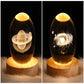 LED Night Light Galaxy Crystal Ball Table Lamp 3D Planet Moon Lamp Bedroom Home Decor