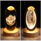 LED Night Light Galaxy Crystal Ball Table Lamp 3D Planet Moon Lamp Bedroom Home Decor