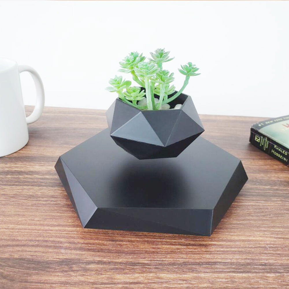 Floating Magnetic Levitating Flower Pot Bonsai Air Plant Pot Planter Potted For Home  Decor